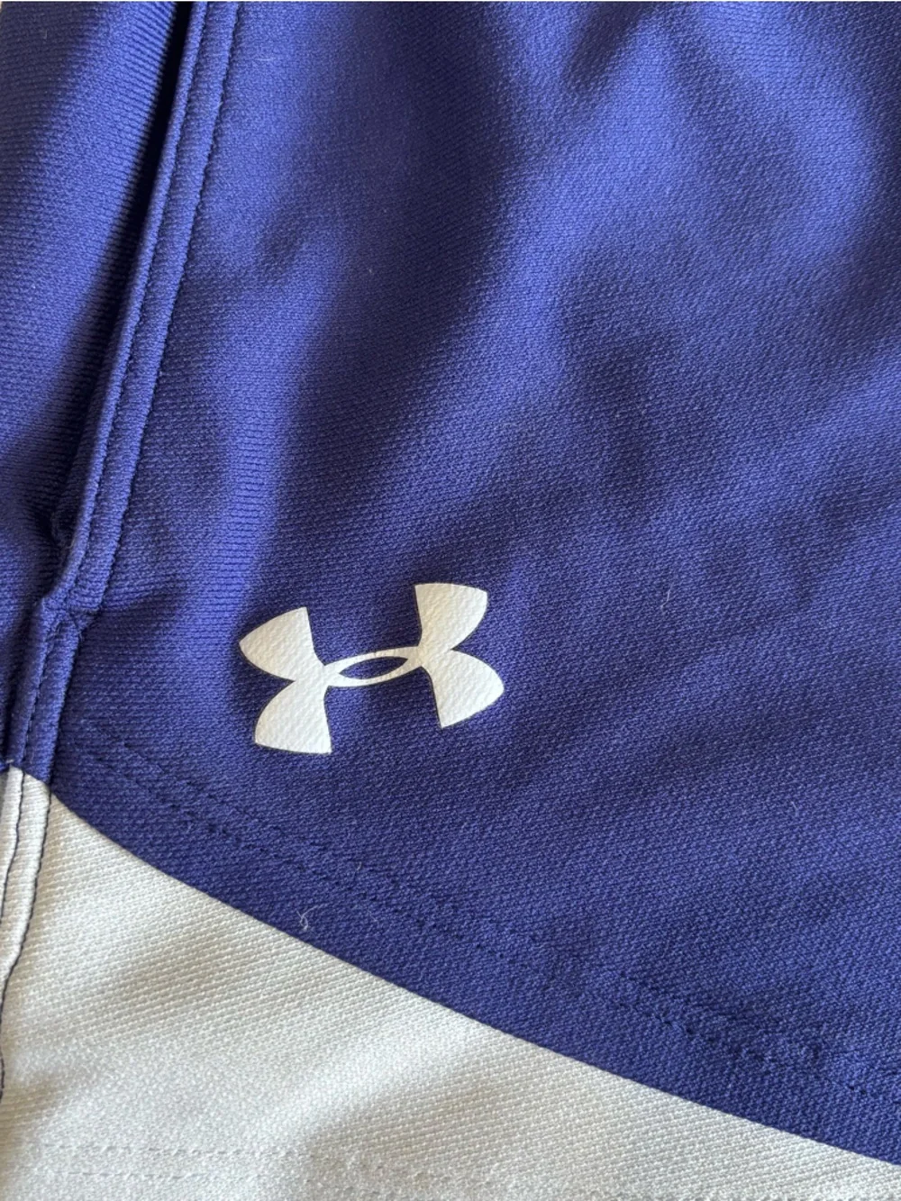 Under Armour Play Up 3.0 Shorts Women’s Medium Blue White Athletic - Picture 5 of 6